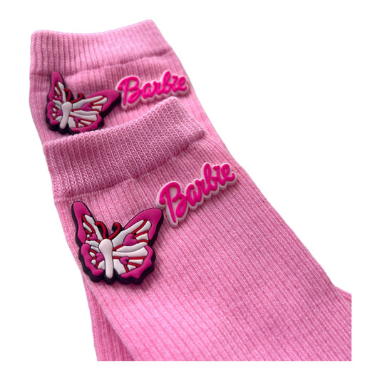 Barbie Socks with Butterfly